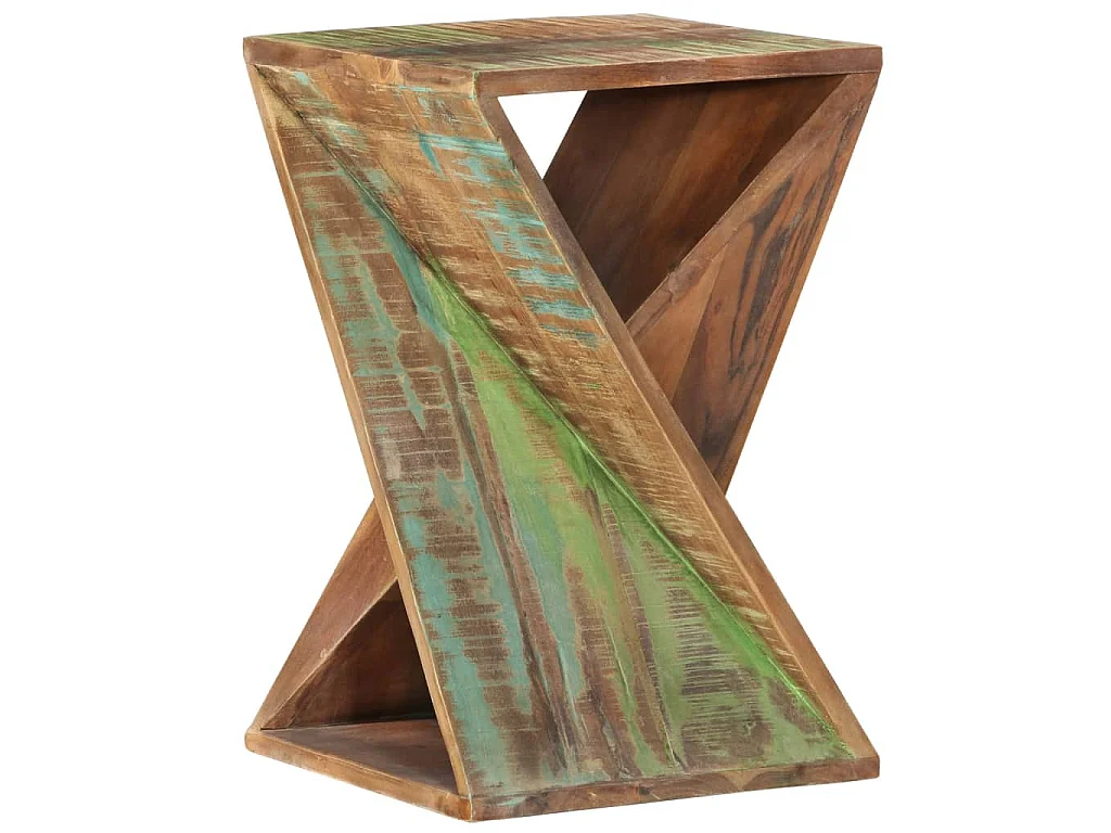 Table d'appoint 35x35x55 cm Bois massif de récupération