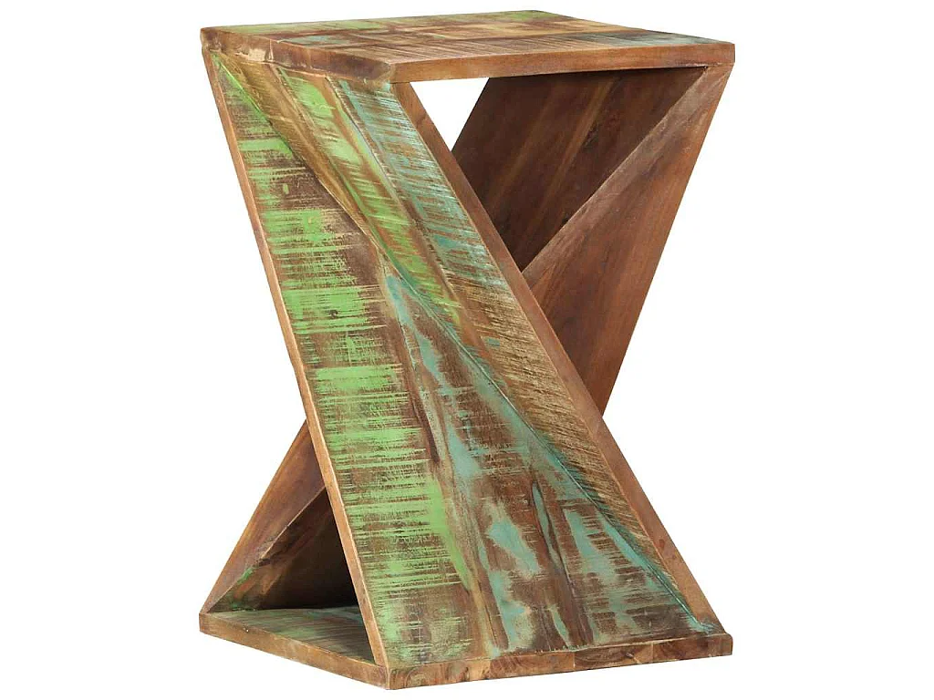 Table d'appoint 35x35x55 cm Bois massif de récupération