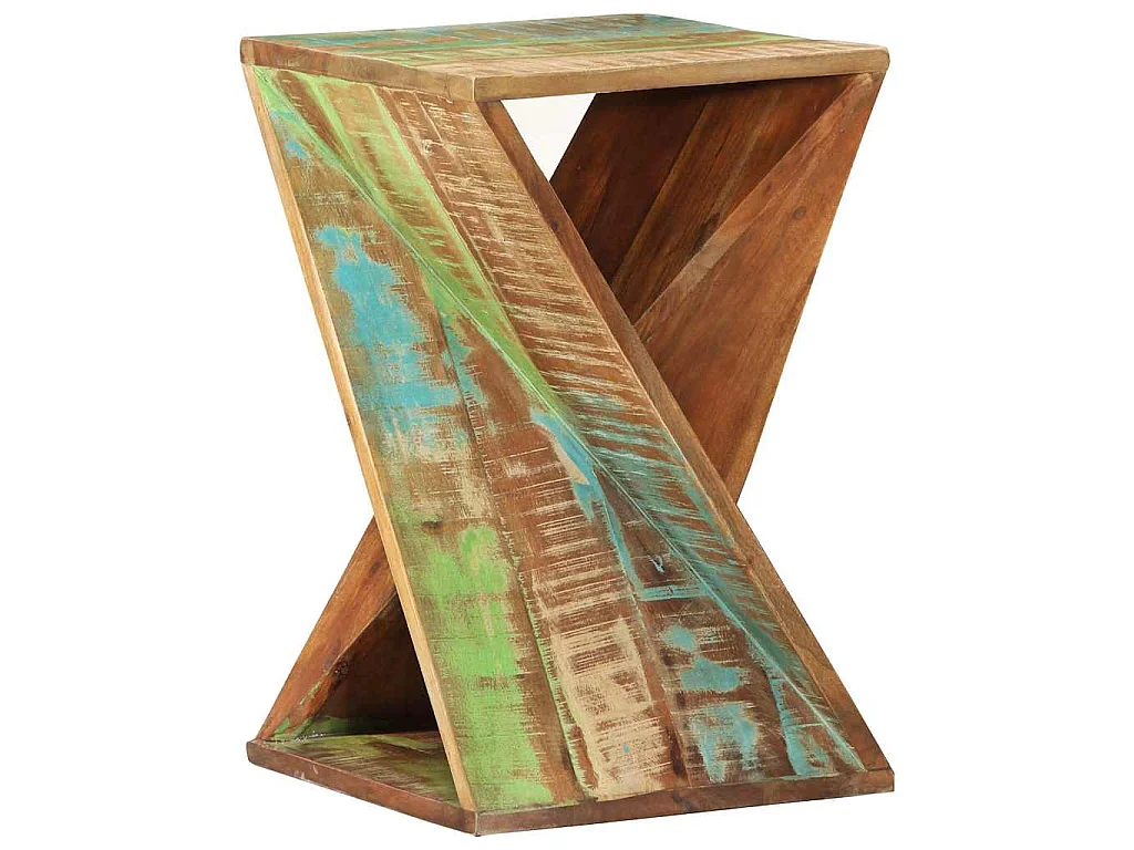 Table d'appoint 35x35x55 cm Bois massif de récupération