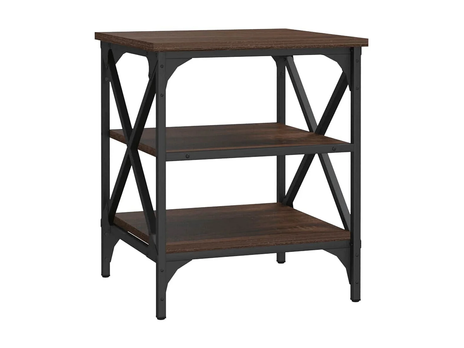 Beistelltisch Braun Eichen-Optik 40x42x50 cm Holzwerkstoff