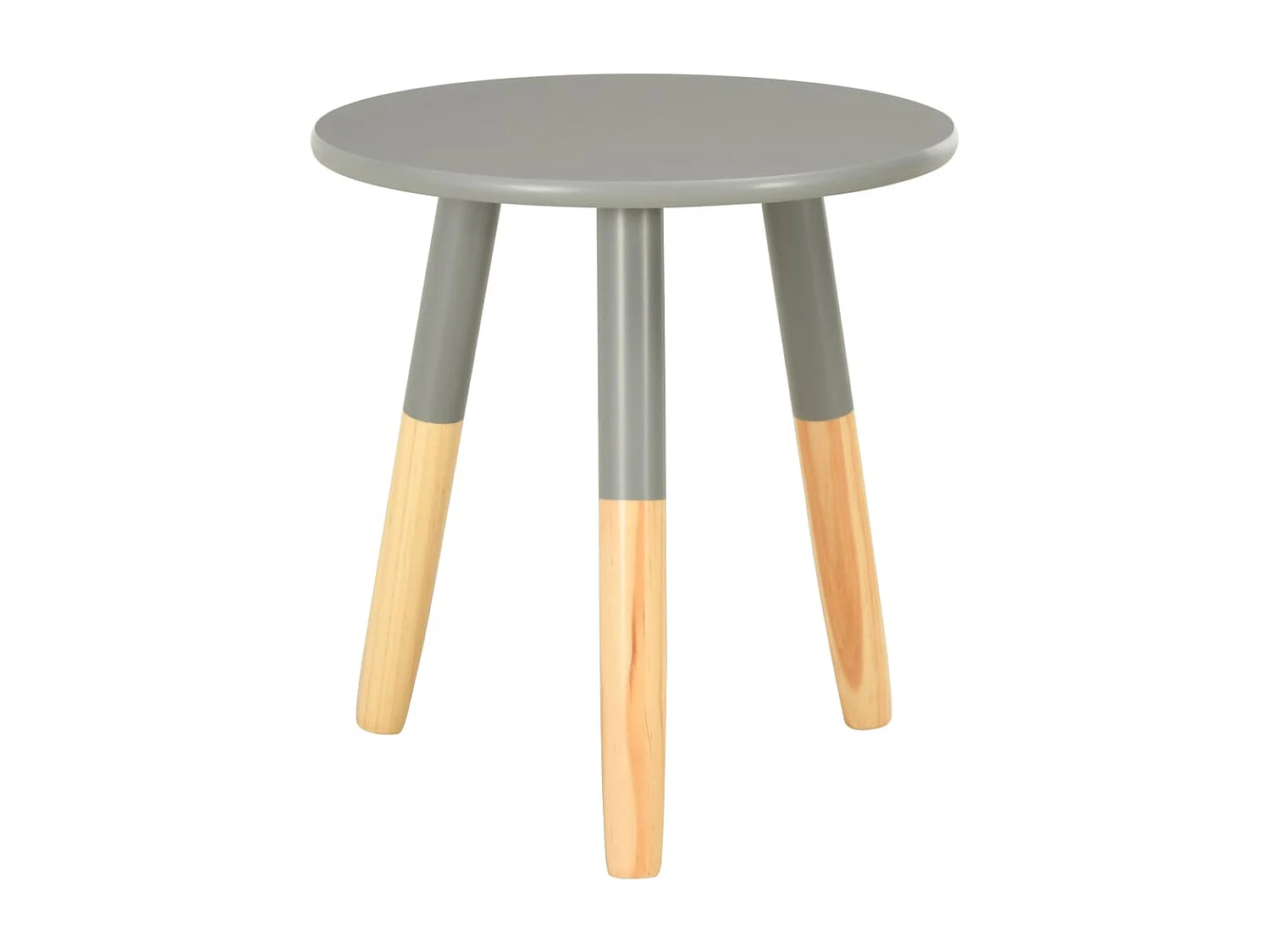 Tables d'appoint 2 pcs Gris Pin massif