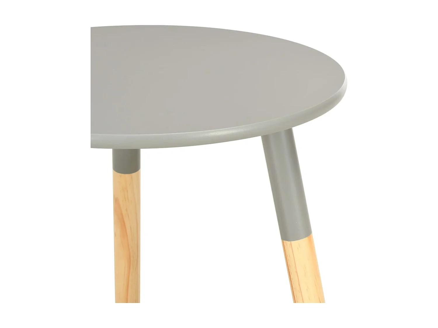 Tables d'appoint 2 pcs Gris Pin massif