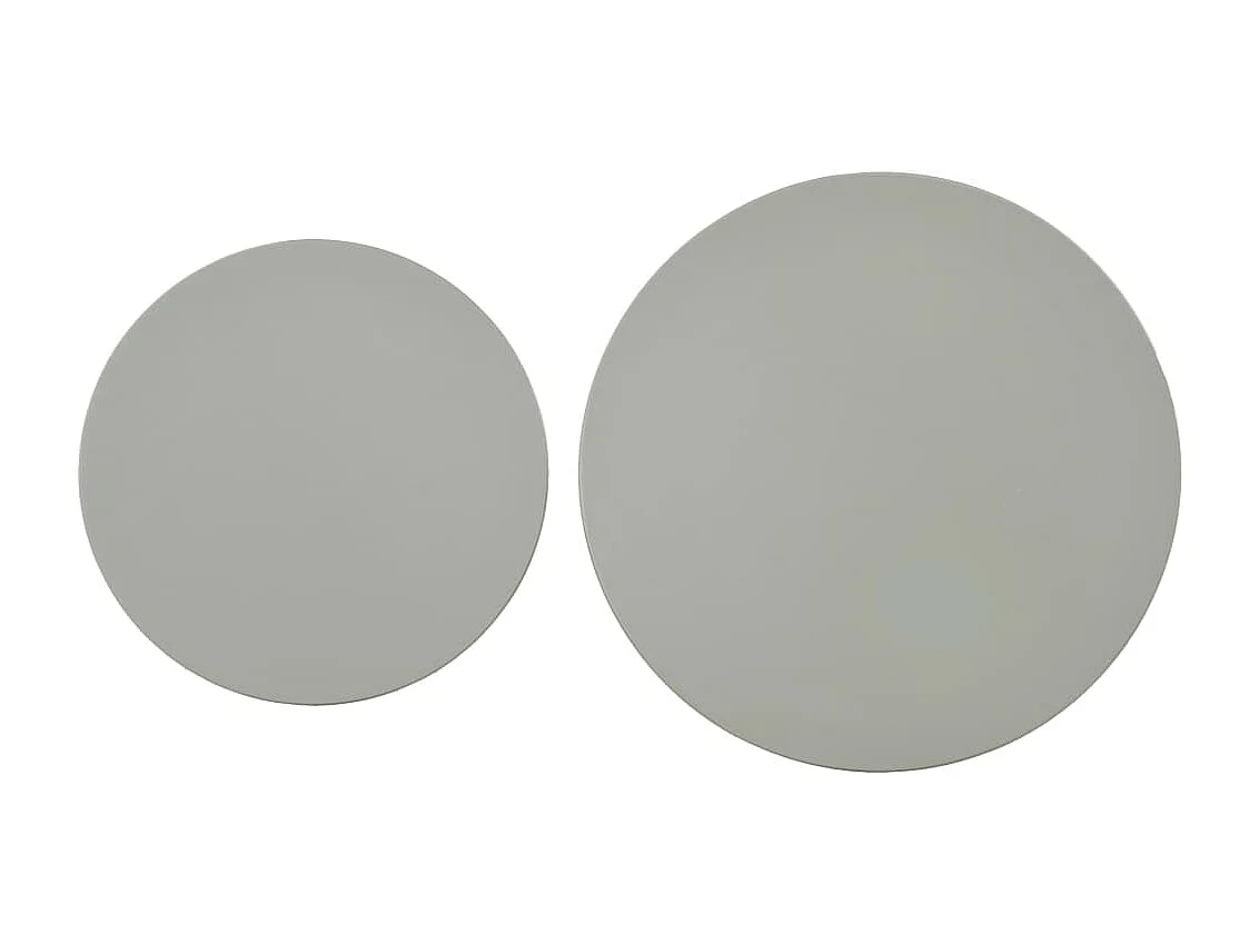 Tables d'appoint 2 pcs Gris Pin massif