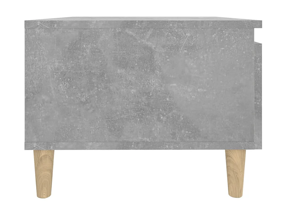 Bijzettafel 50x46x35 cm bewerkt hout betongrijs