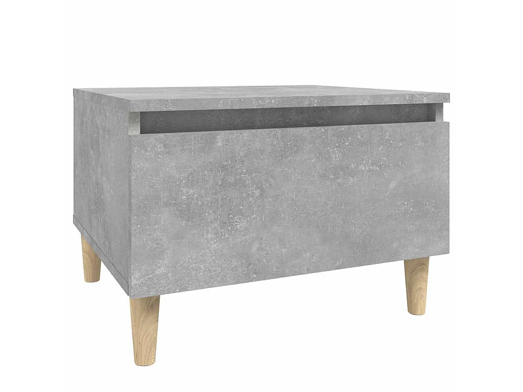Table d'appoint Gris béton 50x46x35 cm Bois d'ingénierie