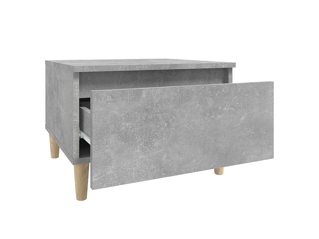 Table d'appoint Gris béton 50x46x35 cm Bois d'ingénierie