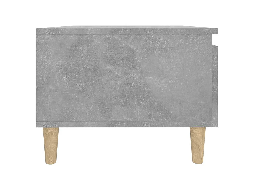 Table d'appoint Gris béton 50x46x35 cm Bois d'ingénierie