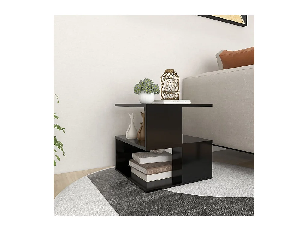 Table d'appoint Noir 40x40x40 cm Aggloméré
