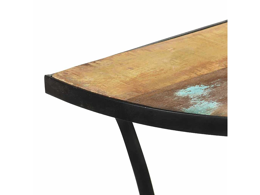 Bijzettafel 110x40x77 cm massief gerecycled hout