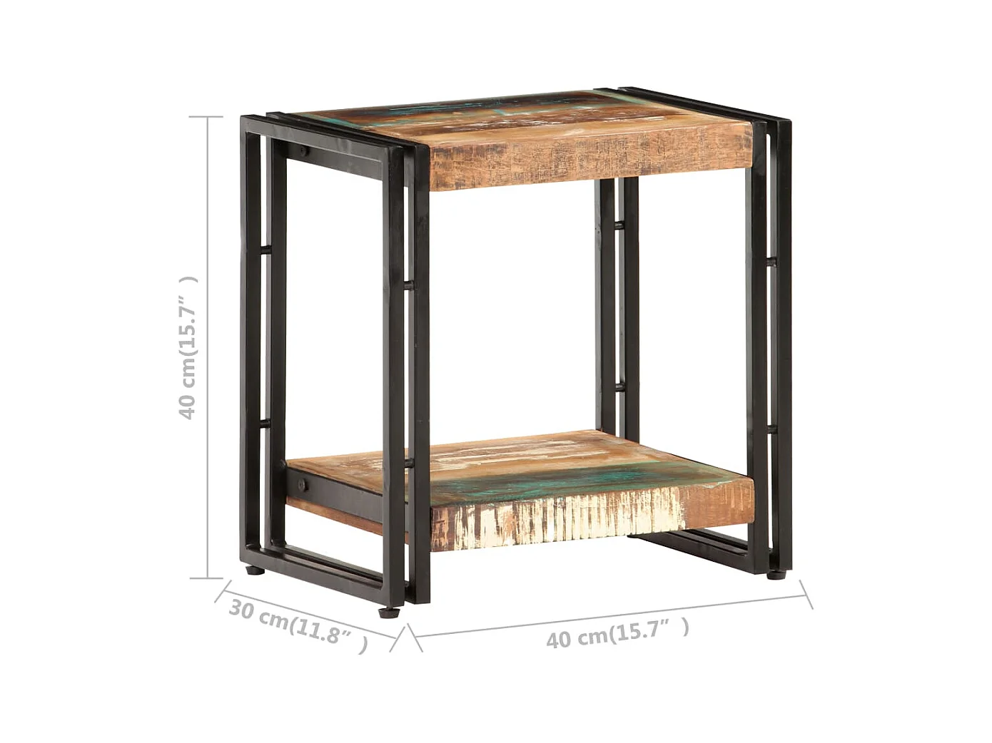 Table d'appoint 40x30x40 cm Bois de récupération massif