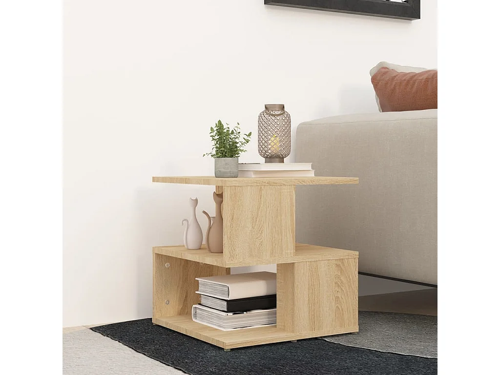 Table d'appoint Chêne sonoma 40x40x40 cm Aggloméré