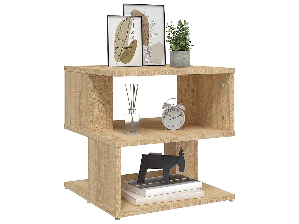 Table d'appoint Chêne sonoma 40x40x40 cm Aggloméré