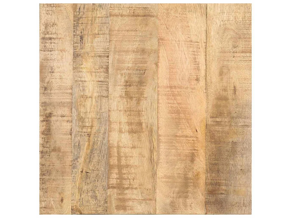 Table d'appoint avec roues 40x40x42 cm Bois de manguier brut