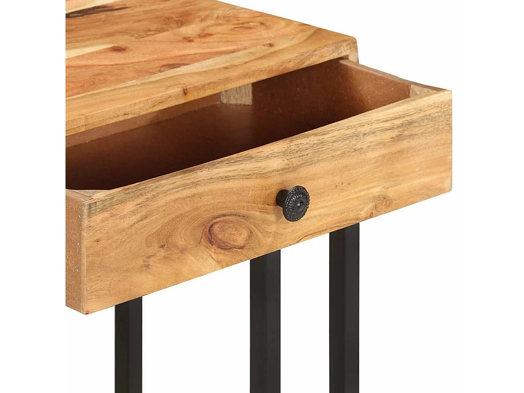 Table d'appoint en forme d'U 45x30x61 cm Bois d'acacia massif
