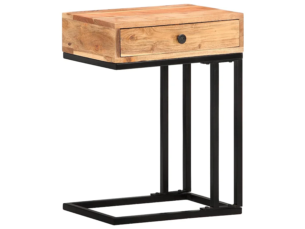 Table d'appoint en forme d'U 45x30x61 cm Bois d'acacia massif