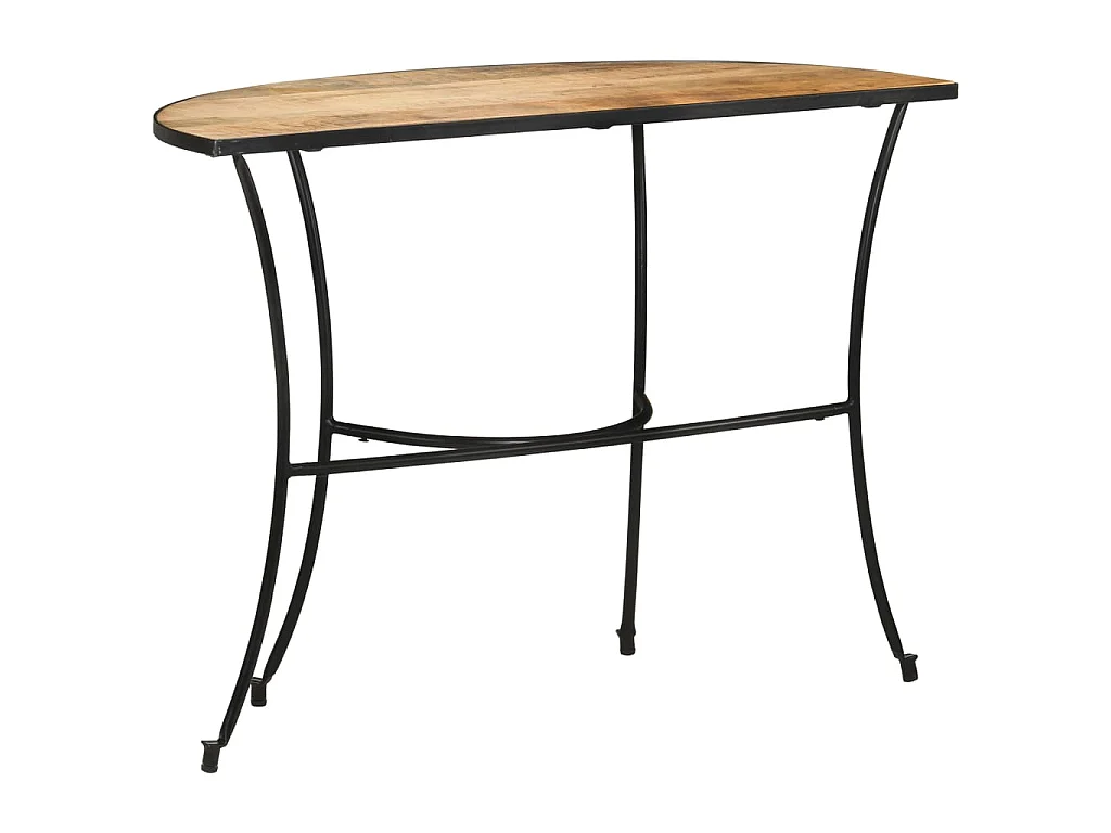 Mesa de apoio 110x40x77 cm madeira de mangueira maciça