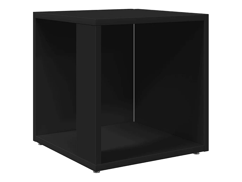 Bijzettafel 33x33x34,5 cm bewerkt hout zwart