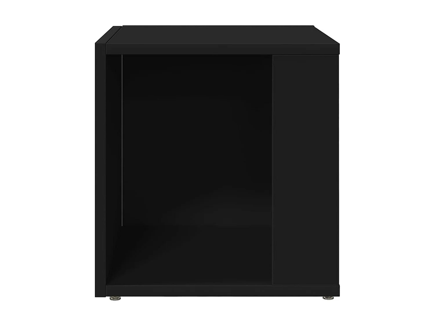 Bijzettafel 33x33x34,5 cm bewerkt hout zwart