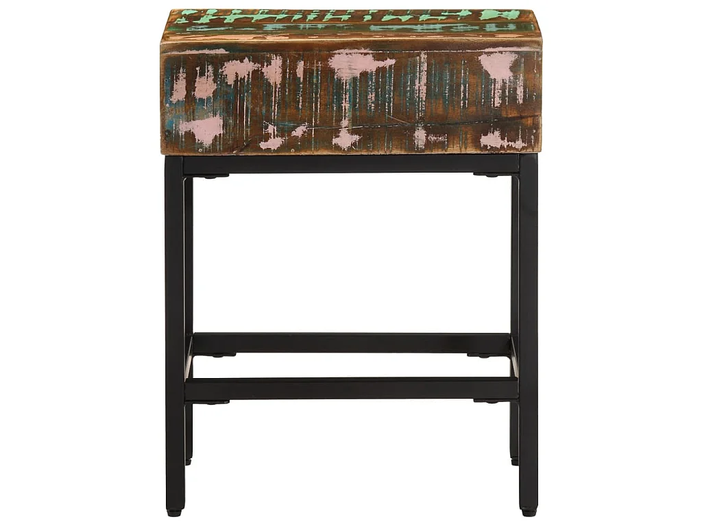 Tavolino 40x30x51 cm in Legno Massello di Recupero