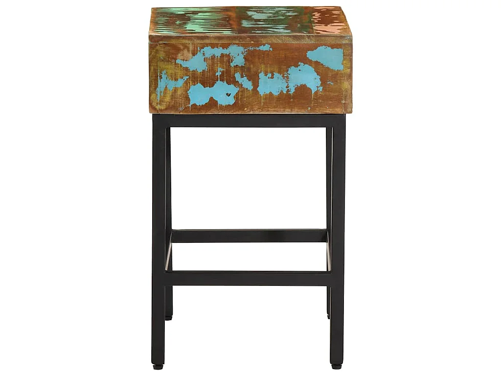 Tavolino 40x30x51 cm in Legno Massello di Recupero