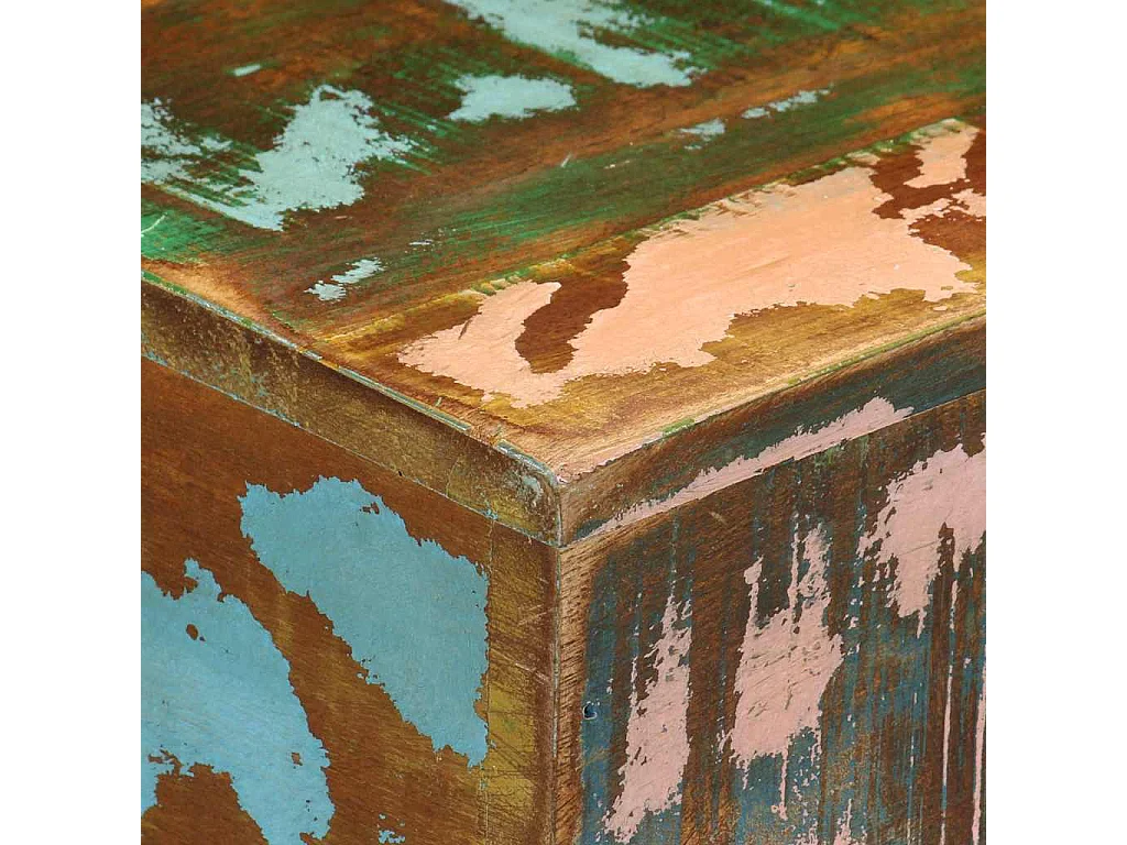 Tavolino 40x30x51 cm in Legno Massello di Recupero