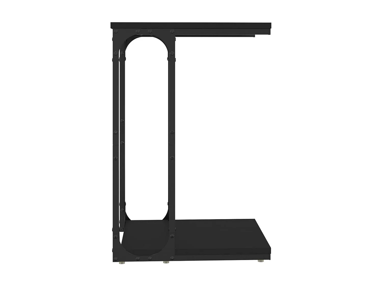 Table d'appoint Noir 40x30x60 cm Bois d'ingénierie