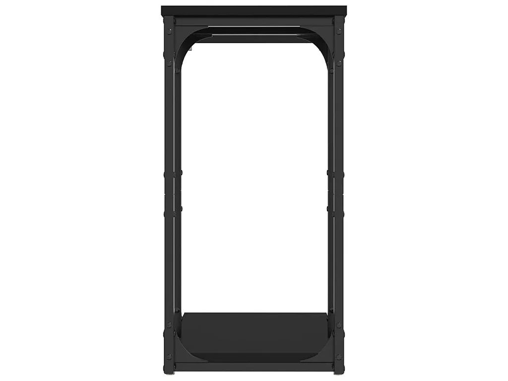 Bijzettafel 40x30x60 cm bewerkt hout zwart