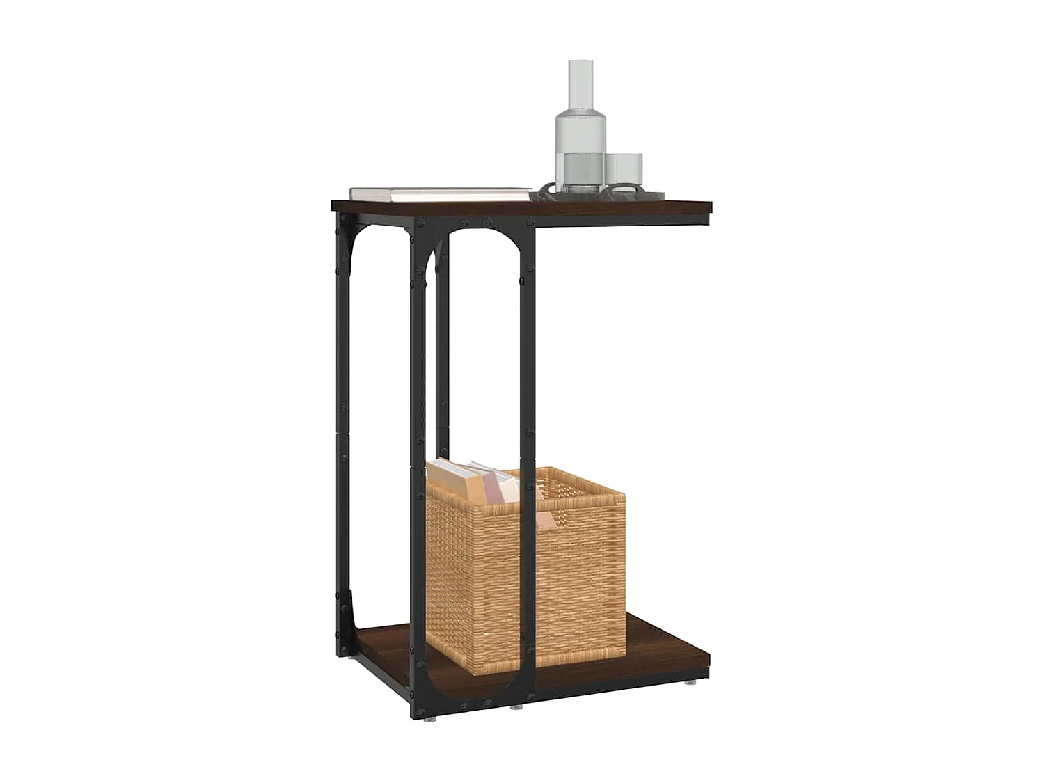 Table d'appoint Chêne marron 40x30x60 cm Bois d'ingénierie