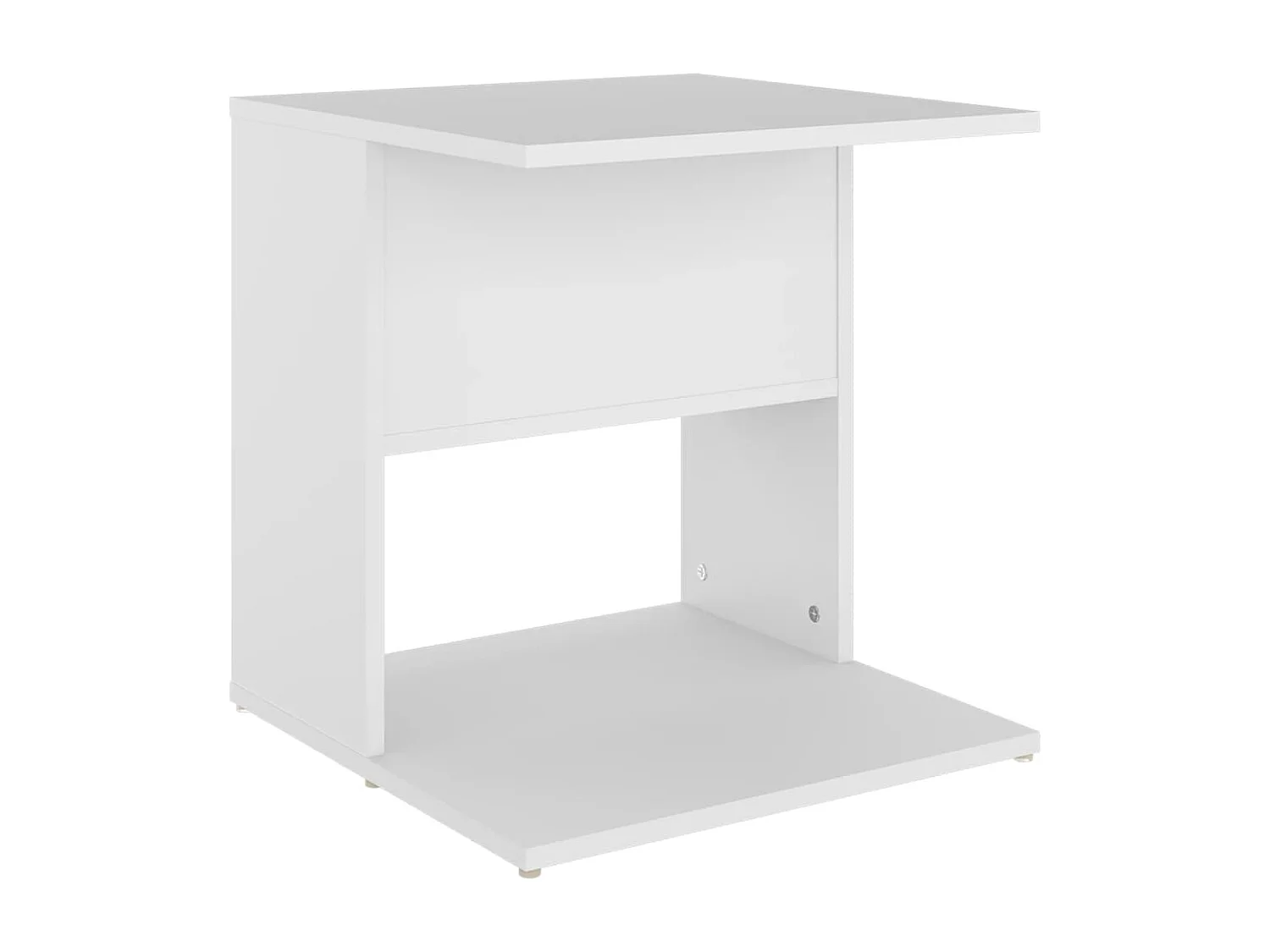 Mesa de apoio 45x45x48 cm derivados de madeira branco