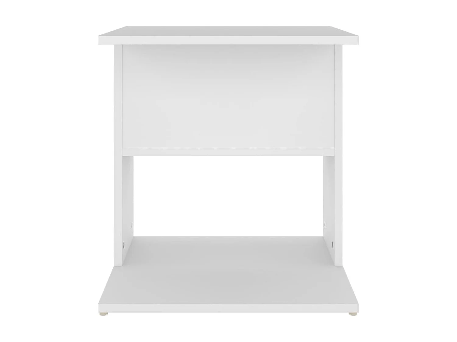 Mesa de apoio 45x45x48 cm derivados de madeira branco