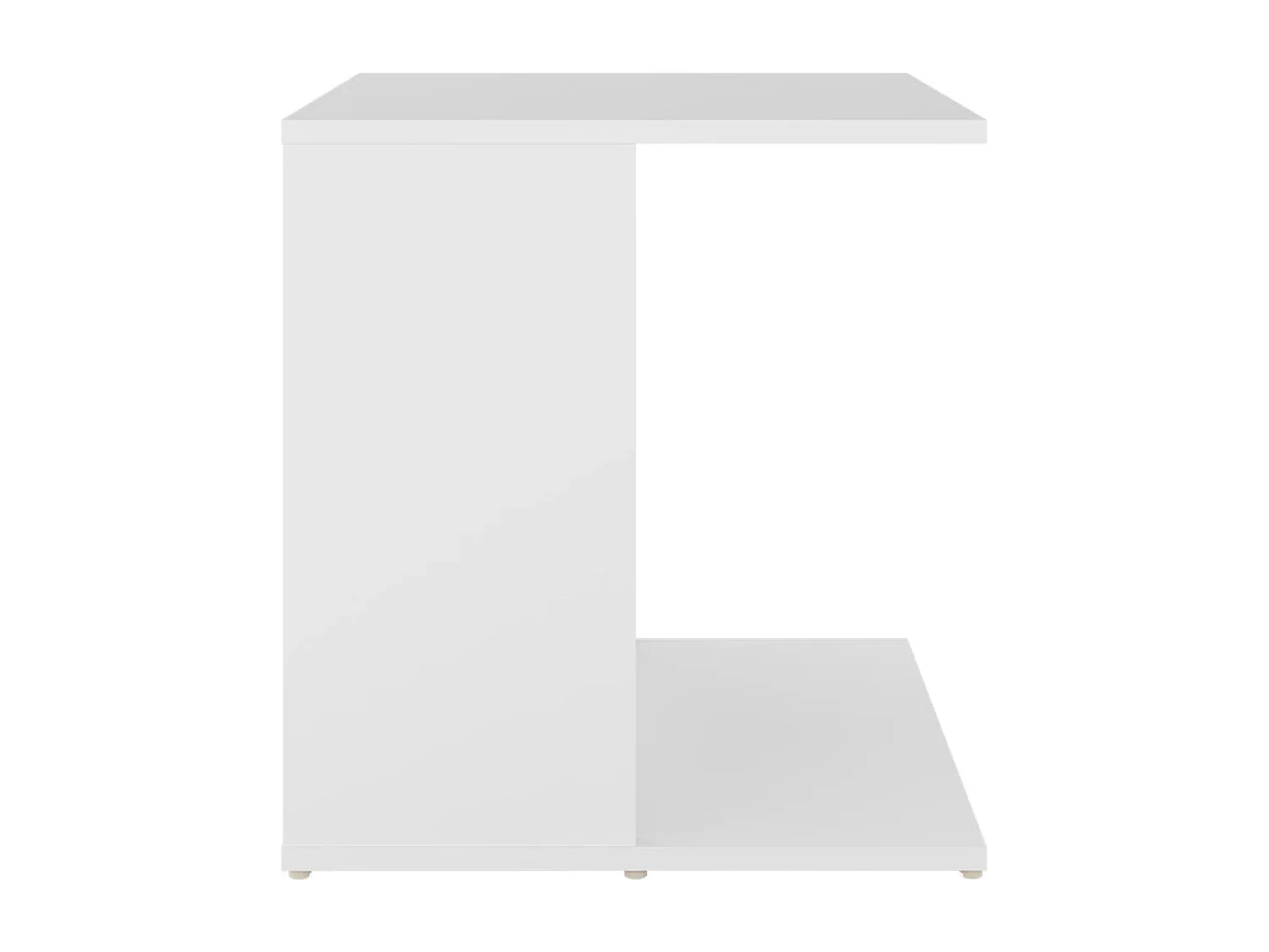 Mesa de apoio 45x45x48 cm derivados de madeira branco