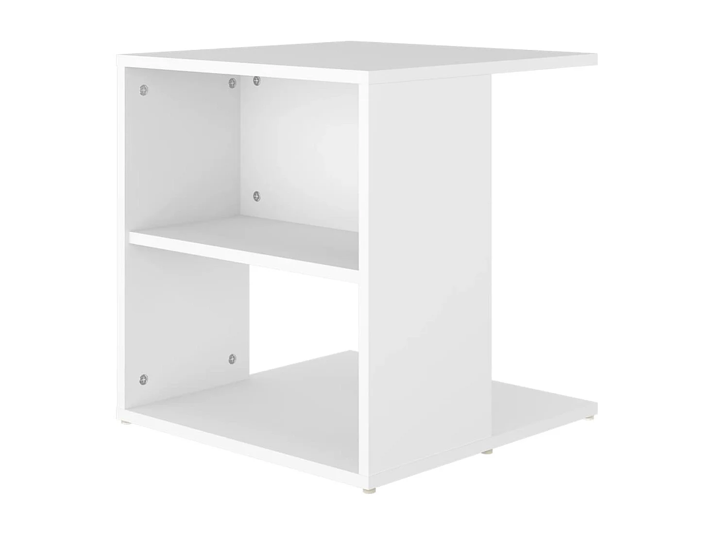 Mesa de apoio 45x45x48 cm derivados de madeira branco