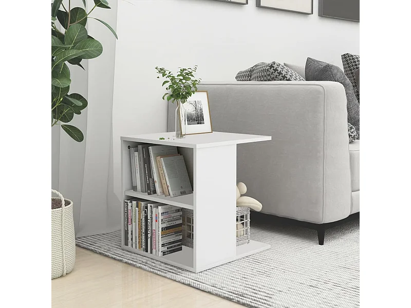 Mesa de apoio 45x45x48 cm derivados de madeira branco