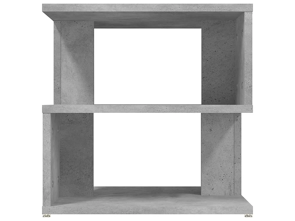 Bijzettafel 40x40x40 cm bewerkt hout betongrijs