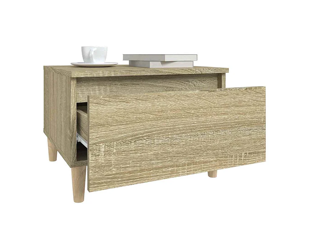 Beistelltische 2 Stk. Sonoma-Eiche 50x46x35 cm Holzwerkstoff