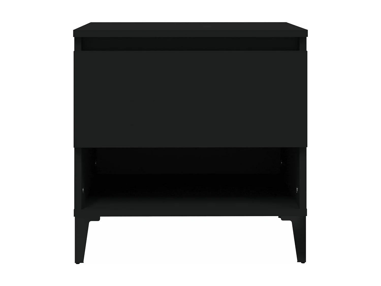 Beistelltisch Schwarz 50x46x50 cm Holzwerkstoff