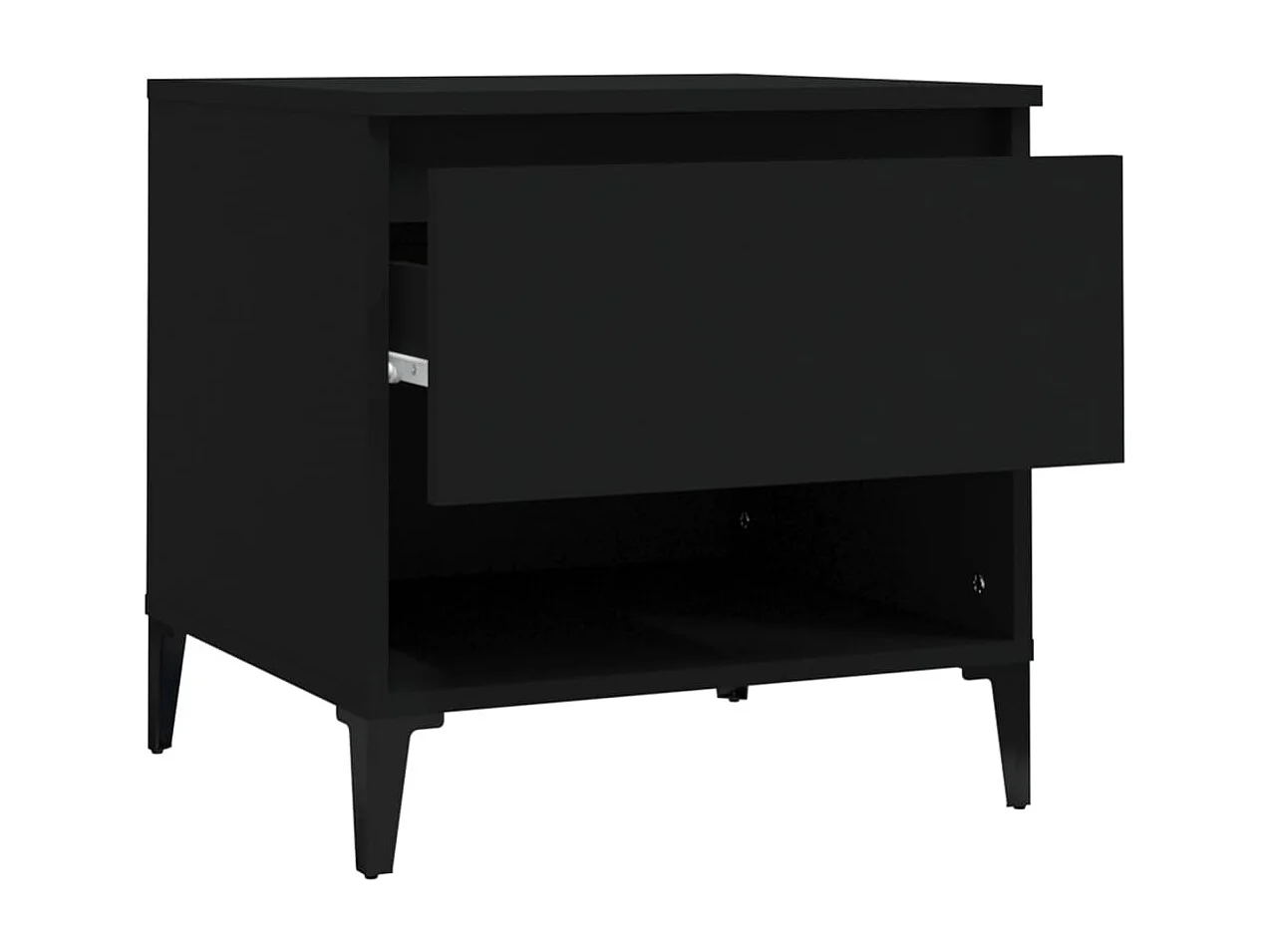 Beistelltisch Schwarz 50x46x50 cm Holzwerkstoff