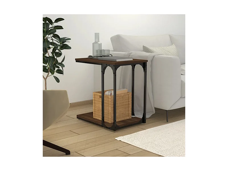 Beistelltisch Braun Eichen-Optik 50x35x52 cm Holzwerkstoff