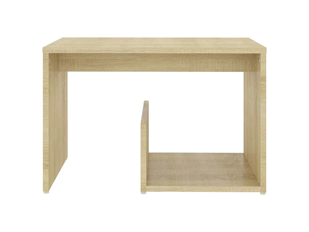 Table d'appoint chêne sonoma 59x36x38 cm bois d'ingénierie