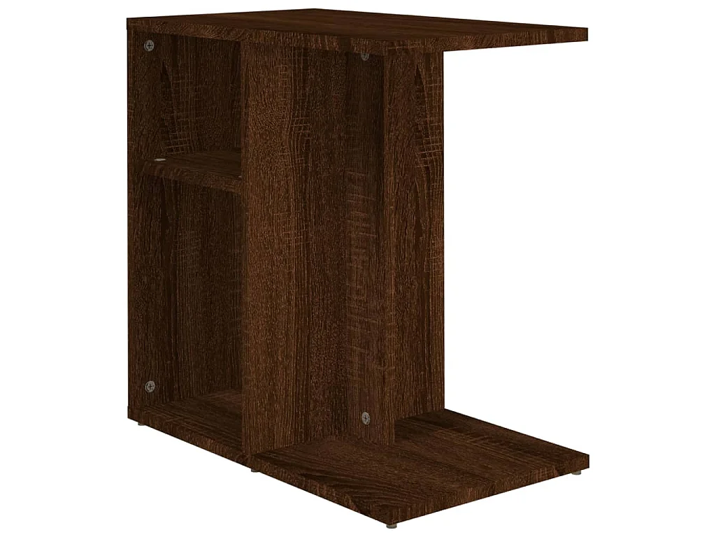 Table d'appoint Chêne marron 50x30x50 cm Bois d'ingénierie