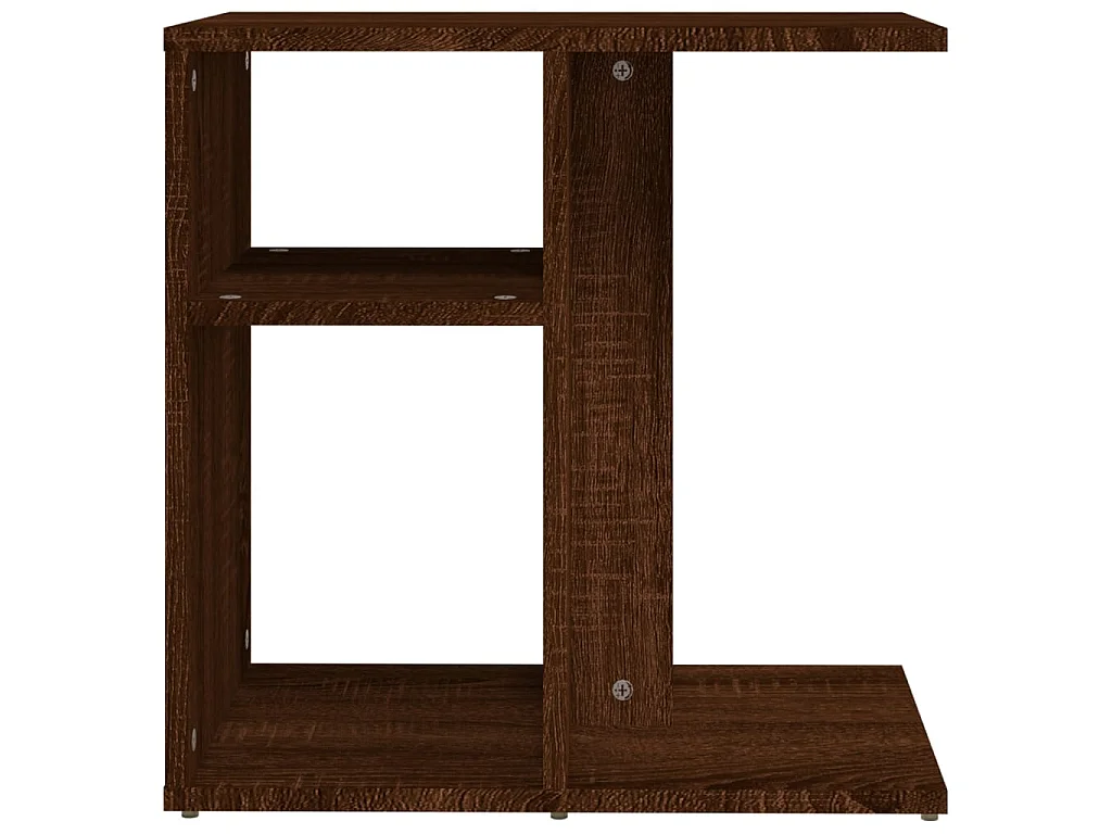 Table d'appoint Chêne marron 50x30x50 cm Bois d'ingénierie