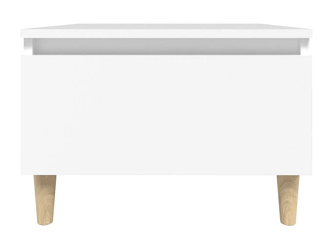 Table d'appoint Blanc 50x46x35 cm Bois d'ingénierie