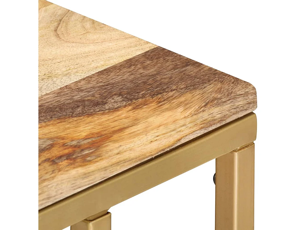 Bijzettafel 35x45x65 cm massief mangohout