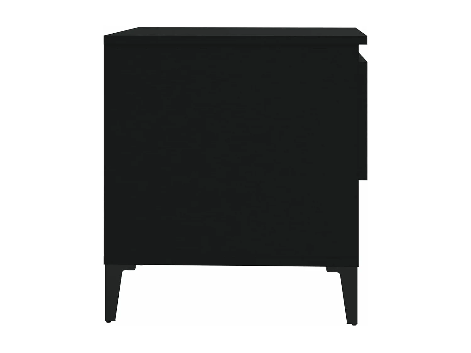 Bijzettafels 2 st 50x46x50 cm bewerkt hout zwart