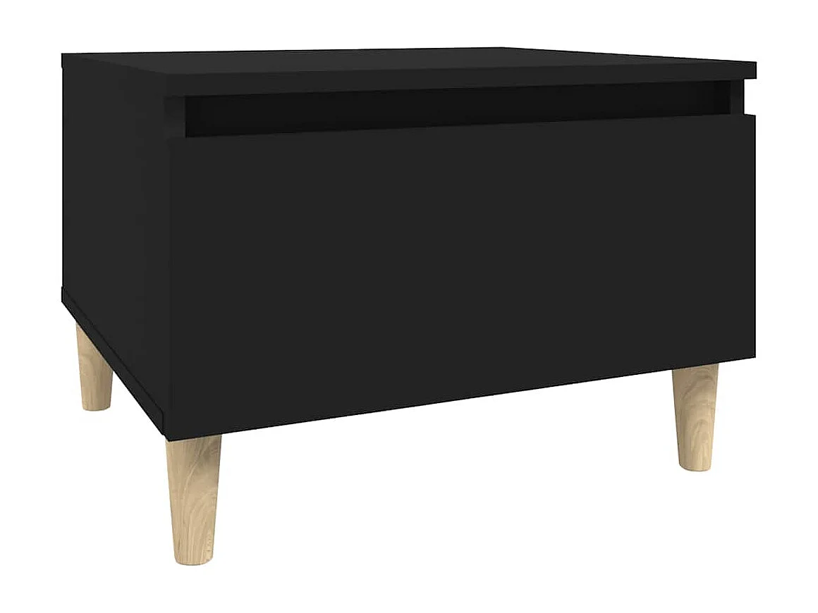 Beistelltische 2 Stk. Schwarz 50x46x35 cm Holzwerkstoff