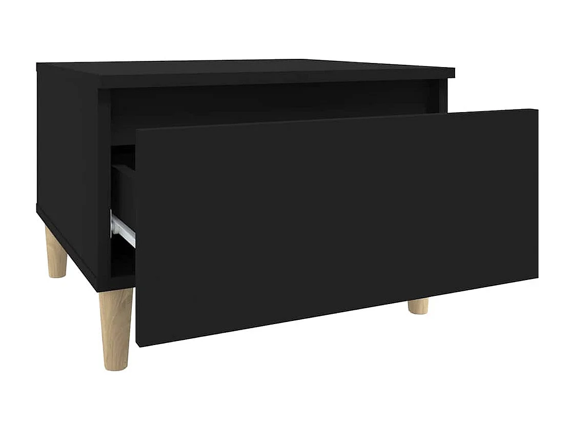 Beistelltische 2 Stk. Schwarz 50x46x35 cm Holzwerkstoff