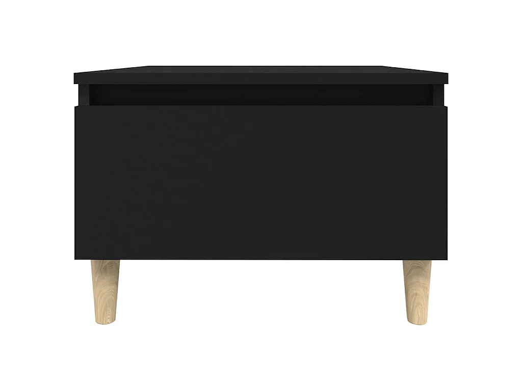 Tavolini 2pz Neri 50x46x35 cm in Legno Multistrato