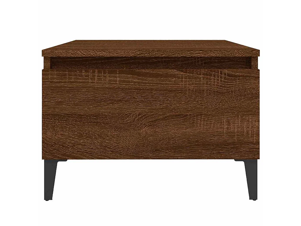 Table d'appoint Chêne marron 50x46x35 cm Bois d'ingénierie