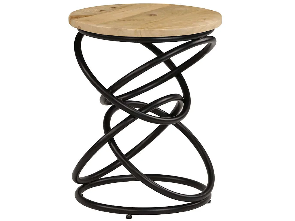 Table d'appoint Bois de manguier solide 40x50 cm