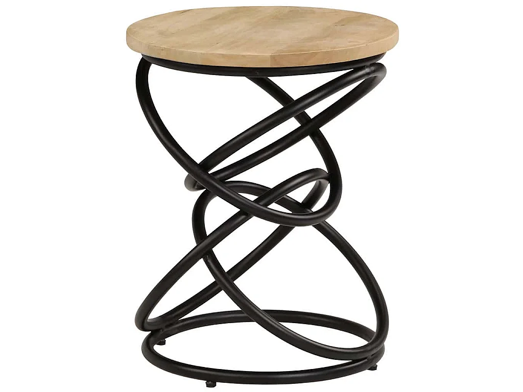 Table d'appoint Bois de manguier solide 40x50 cm